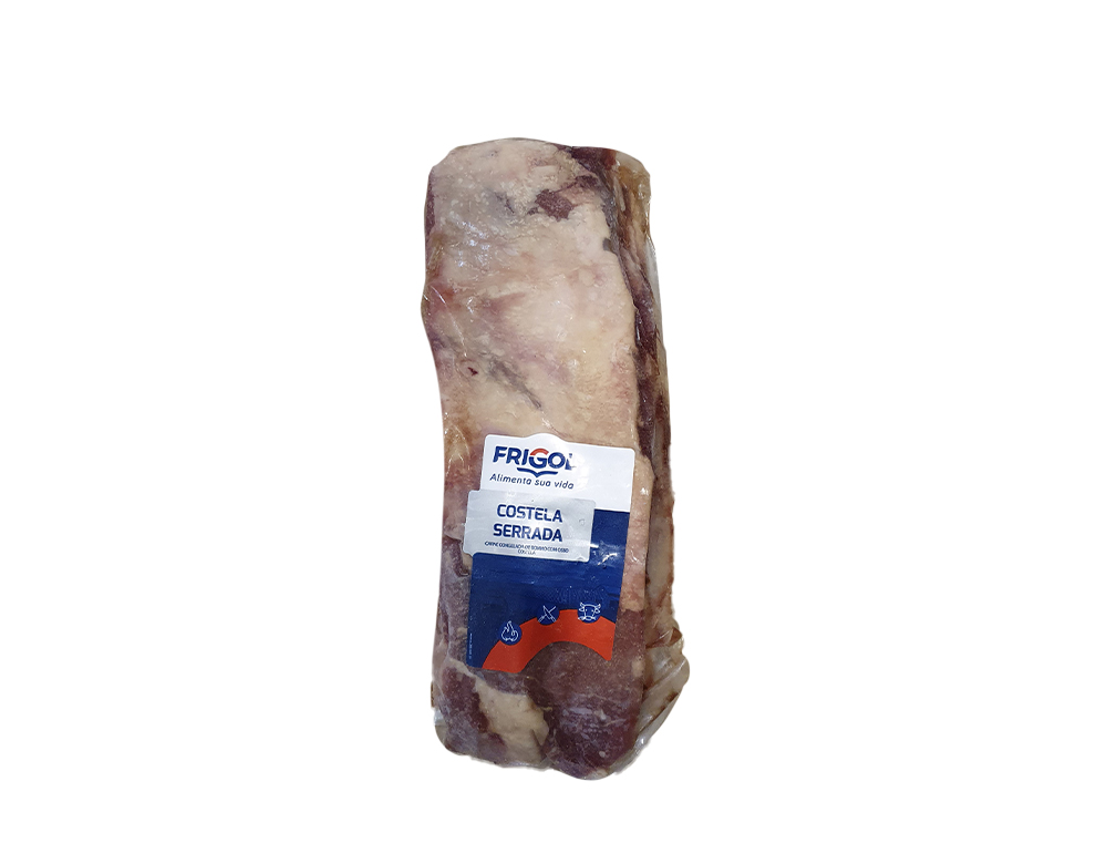 COSTELA BOVINA CONGELADA EM TIRAS COM OSSO FRIGOL 2 KG (CX 19 KG)
